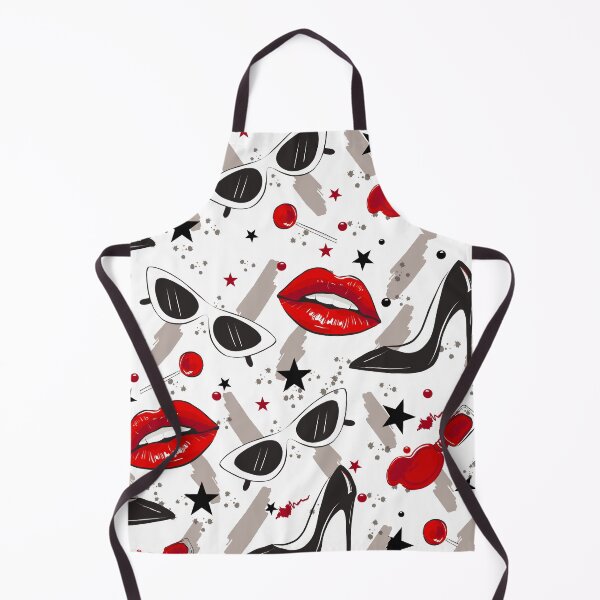 Artikelvorschau, roter Lippenstift und High Heels entworfen und verkauft von haroulita.