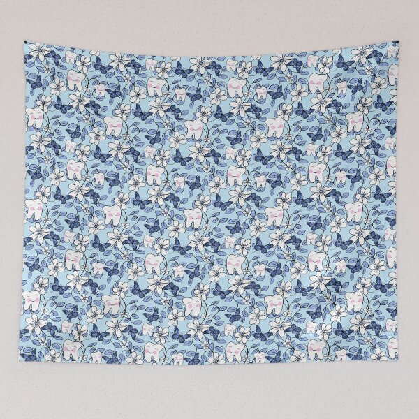 Item preview, Tooth Toile / Dental Floral designed and sold by FranBail.