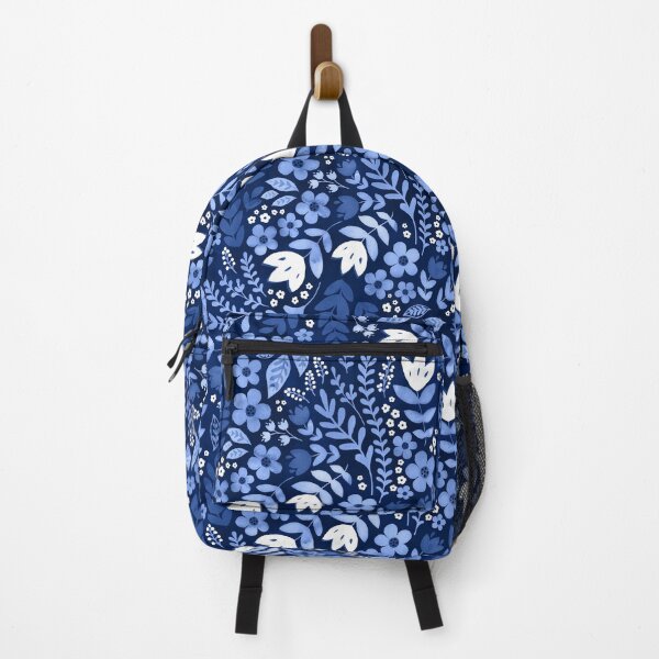Item preview, Dark blue watercolour floral  designed and sold by adenaJ.