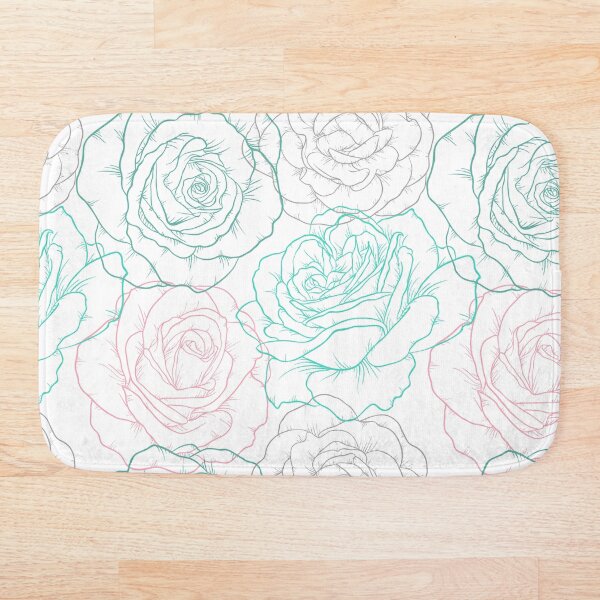 Item preview, Beautiful seamless pattern with outline roses. Hand drawn contour lines.  designed and sold by Yevheniia Hulinska.