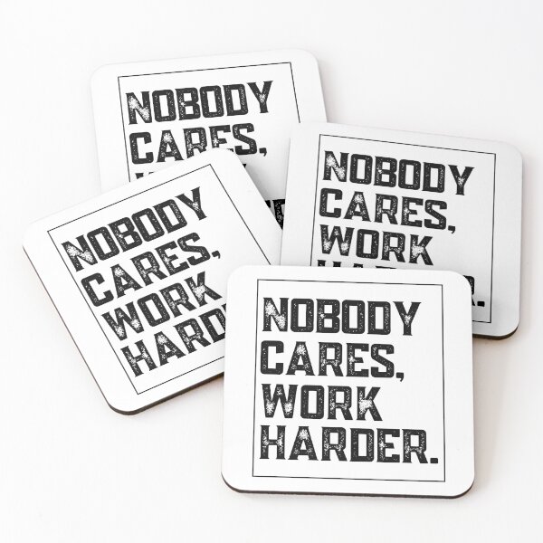 Item preview, Nobody Cares Work Harder Vintage designed and sold by The Little Wood Cottage.