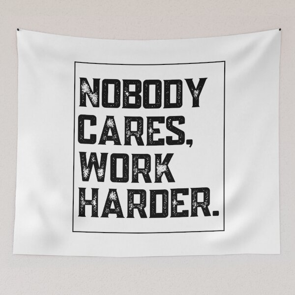 Item preview, Nobody Cares Work Harder Vintage designed and sold by The Little Wood Cottage.