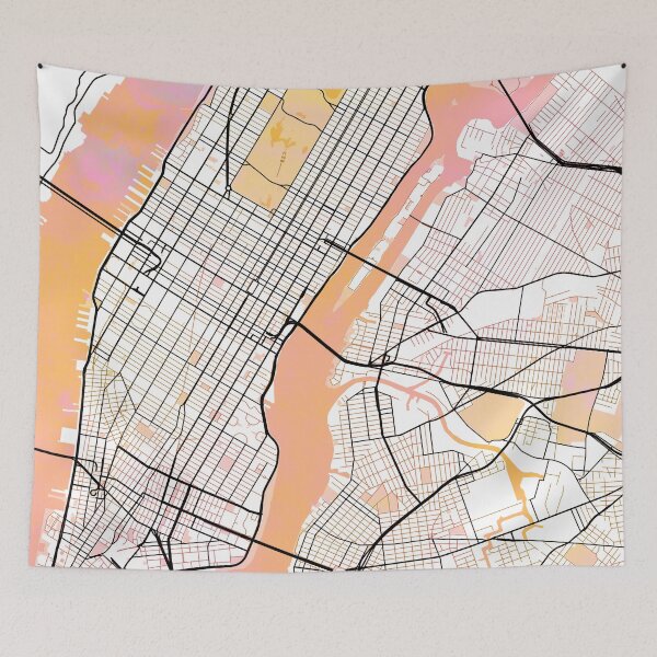 Item preview, New York Street Map Color designed and sold by IvonDesign.