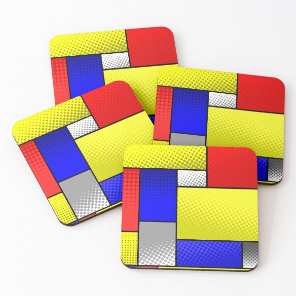 Item preview, Kester Team Mondrian (with halftone) designed and sold by KesterTeamShop.