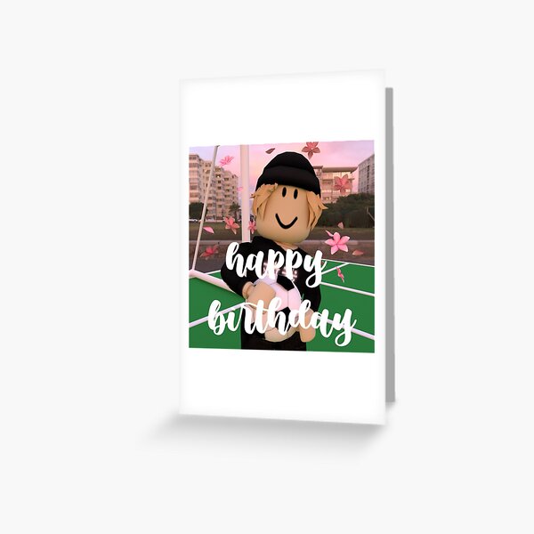 Gfx Greeting Cards Redbubble - aesthetic pastel roblox gfx girl starbucks