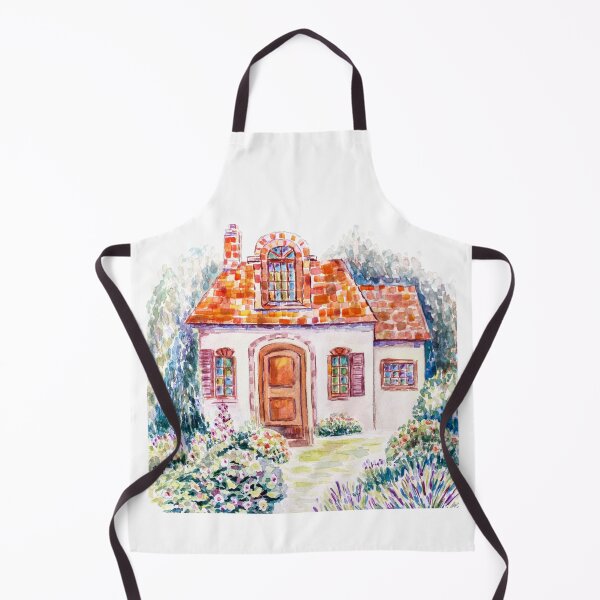 Item preview, Watercolor house in the garden designed and sold by torishaa.