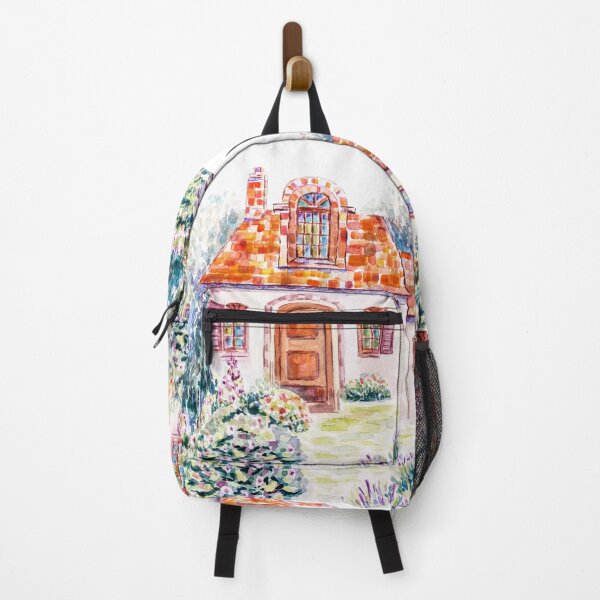 Item preview, Watercolor house in the garden designed and sold by torishaa.