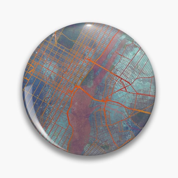 Item preview, New York Street Map Urban Blue designed and sold by IvonDesign.