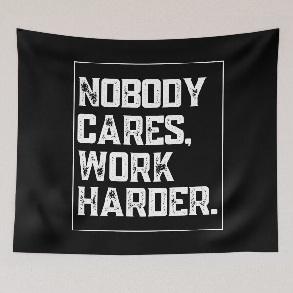 Item preview, Nobody Cares Work Harder Vintage designed and sold by The Little Wood Cottage.