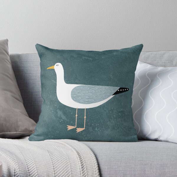 Seagull Hooked Pillow – Local Color