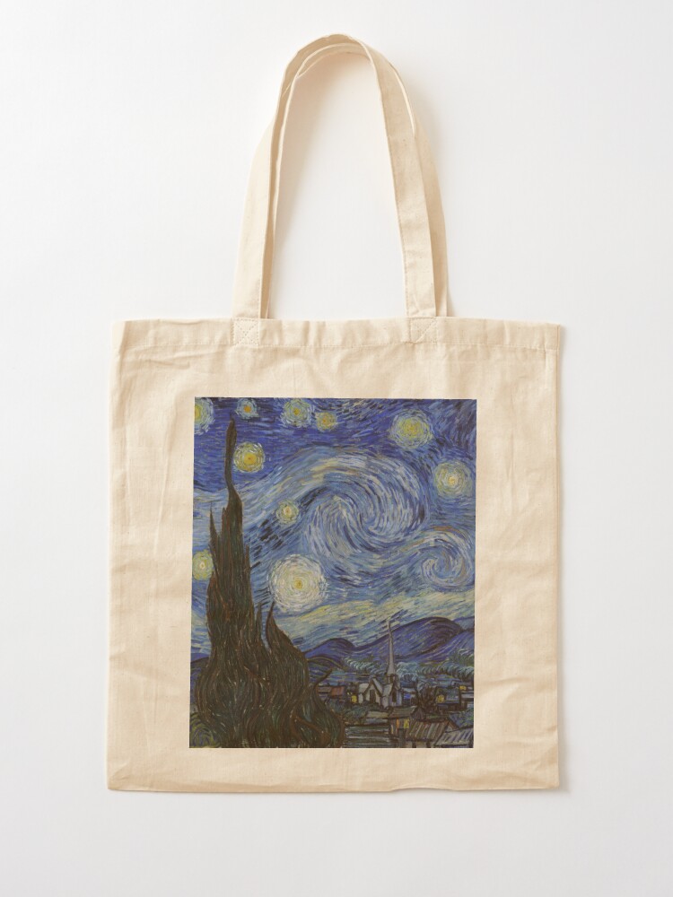 starry night tote bag