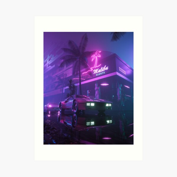 Malibu Nights Art Print