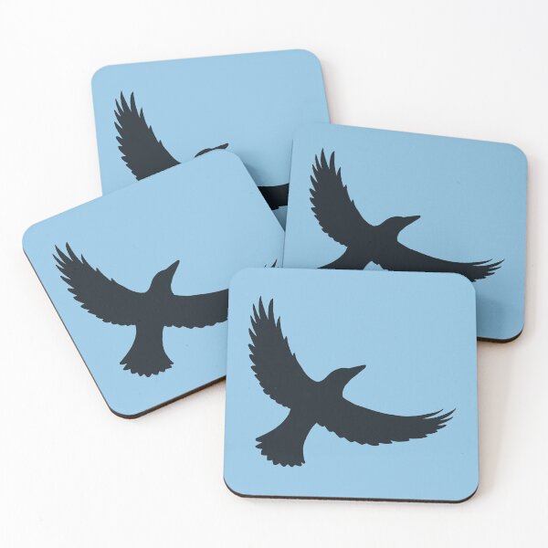 Item preview, Magpie Flight – Black on Light Blue designed and sold by ImperfectLife.