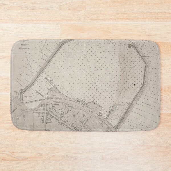 Item preview, Vintage Dun Laoghaire Ireland Map (1857) designed and sold by BravuraMedia.