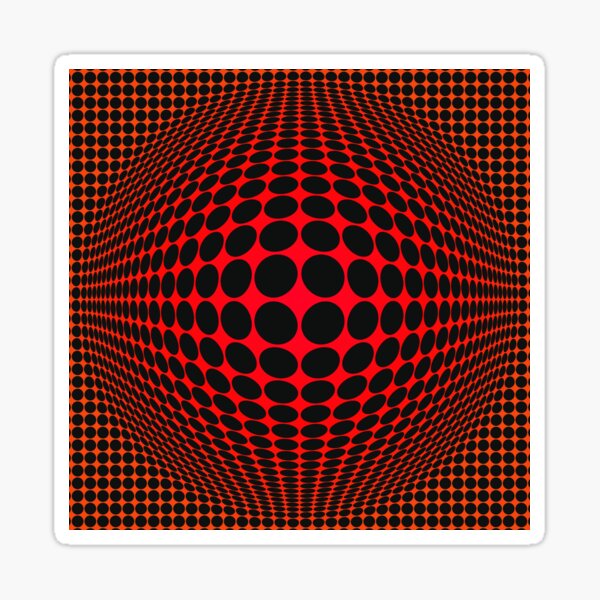 Aperçu de l'œuvre  Victor Vasarely Homage 123 créée et vendue par Salocin.