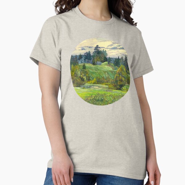 Pines painting watercolor Classic T-Shirt