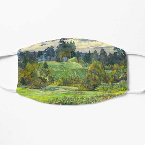 Pines painting watercolor Mask