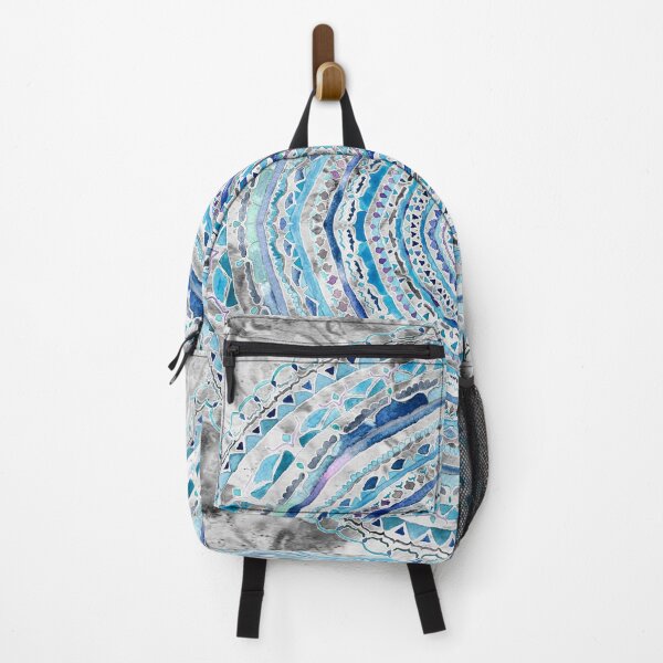 Item preview, BLUE & GREY MANDALA MARBLING designed and sold by TigaTiga.