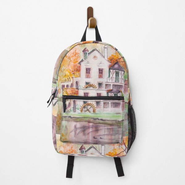 Item preview, House in the Autumn. Watercolor illustration. designed and sold by torishaa.