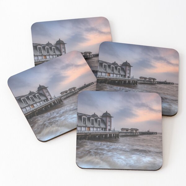 Item preview, Rough Sea at sunrise (Penarth Pier) designed and sold by bitm2007.