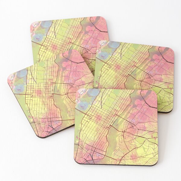 Item preview, New York Street Map Yellow World designed and sold by IvonDesign.