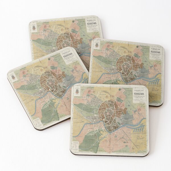 Item preview, Vintage Krakow Poland Map (1916) designed and sold by BravuraMedia.