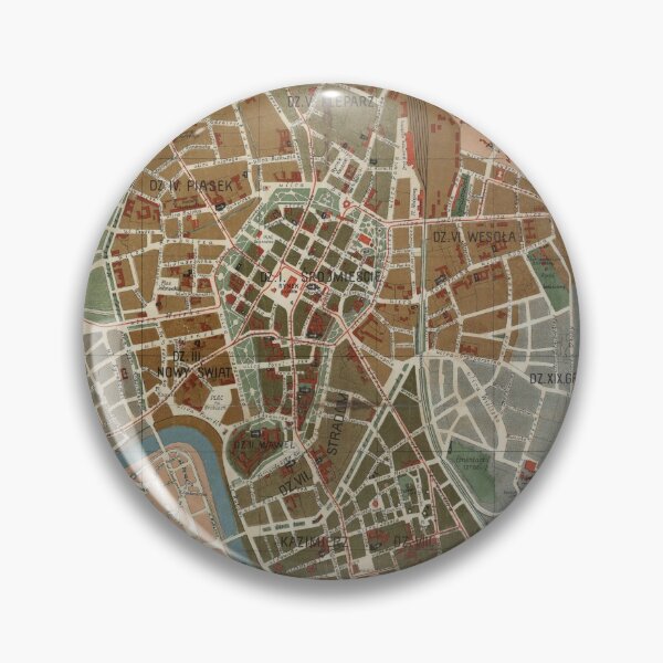 Item preview, Vintage Krakow Poland Map (1916) designed and sold by BravuraMedia.