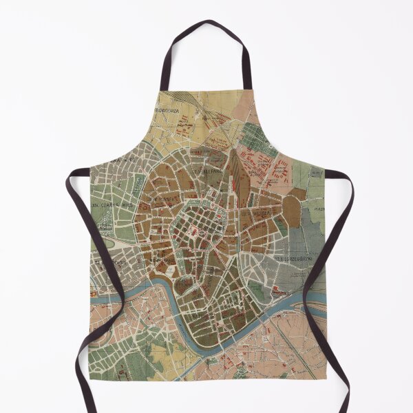 Item preview, Vintage Krakow Poland Map (1916) designed and sold by BravuraMedia.