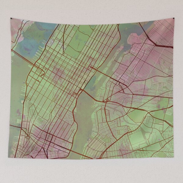 Item preview, New York Street Map Green Planet designed and sold by IvonDesign.
