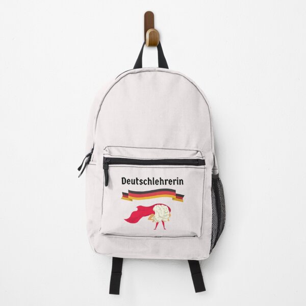 Item preview, German Teacher Female Deutschlehrerin Superhero Brain designed and sold by Time4German.