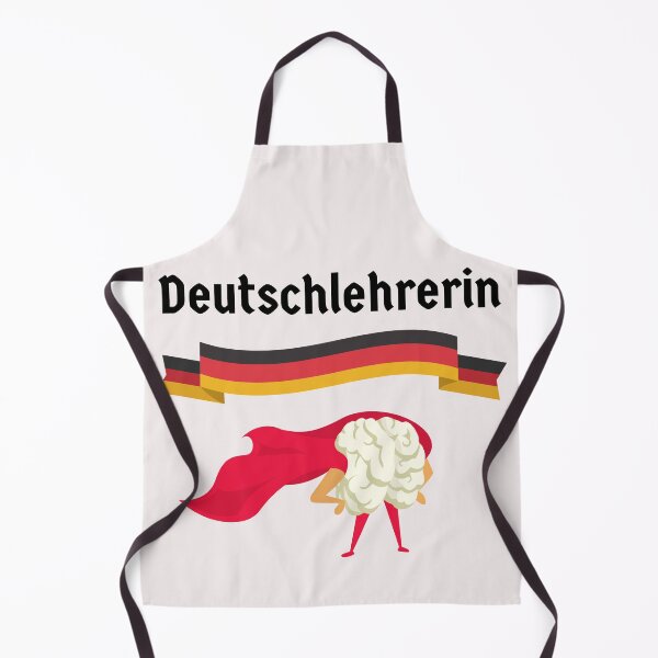 Item preview, German Teacher Female Deutschlehrerin Superhero Brain designed and sold by Time4German.