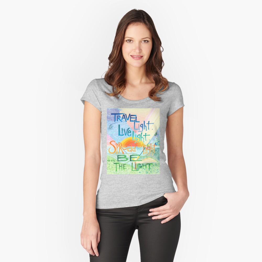 Item preview, Fitted Scoop T-Shirt designed and sold by ShabadAtma.