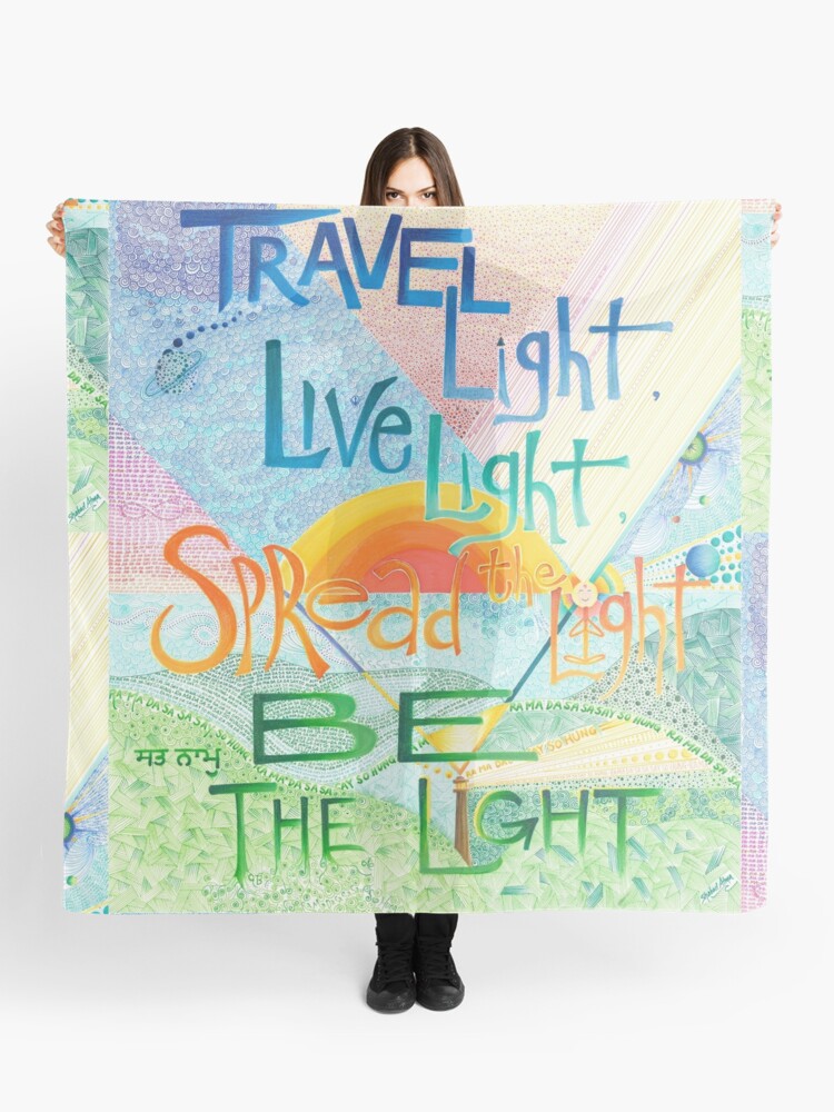Thumbnail 1 of 3, Scarf, Be The Light designed and sold by ShabadAtma.