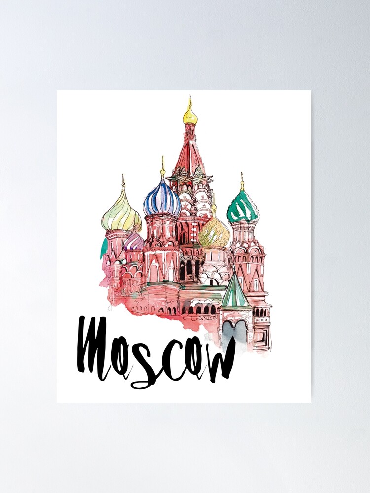 Alternate view of Moscow Poster