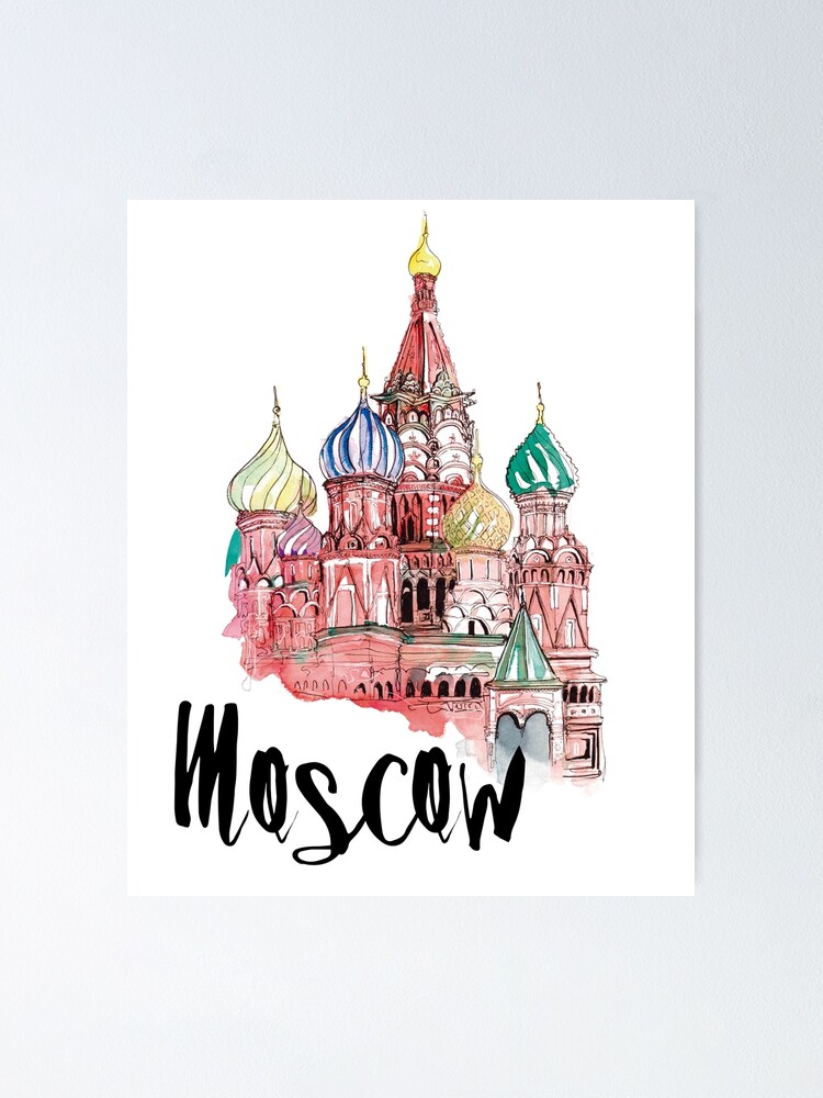 Thumbnail 2 of 3, Poster, Moscow designed and sold by creativelolo.