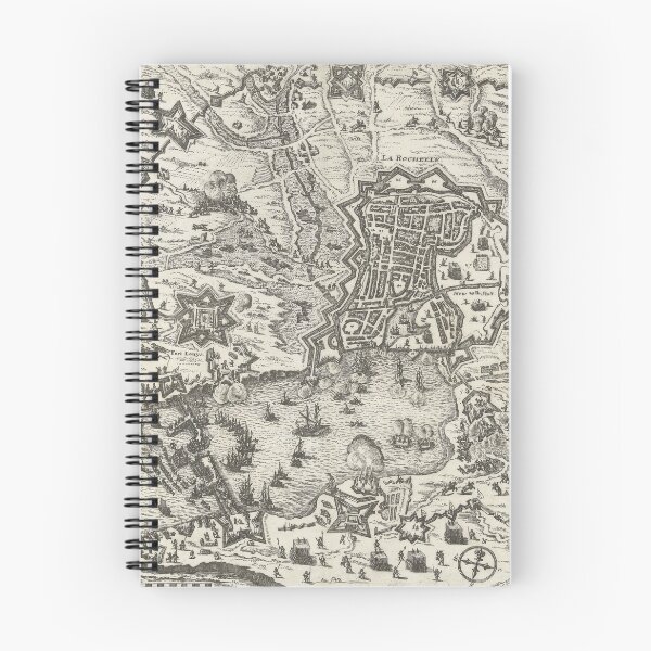 Item preview, Vintage Siege of La Rochelle France Map (1629) designed and sold by BravuraMedia.