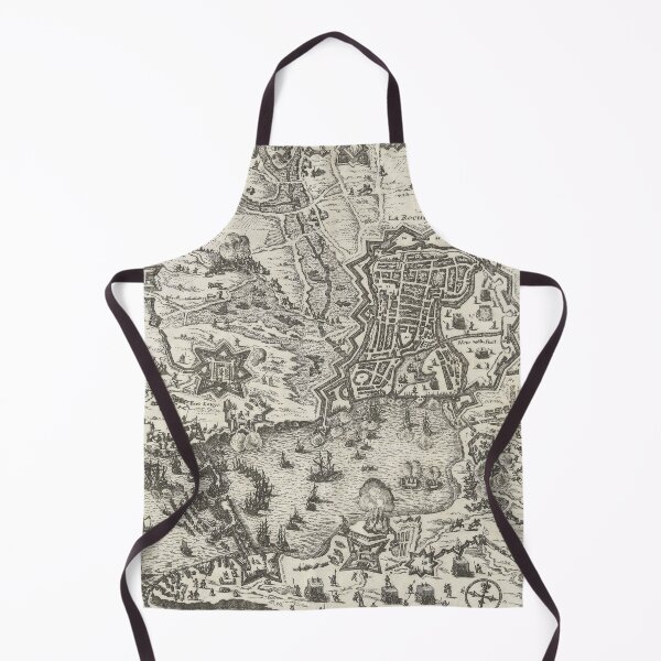 Item preview, Vintage Siege of La Rochelle France Map (1629) designed and sold by BravuraMedia.