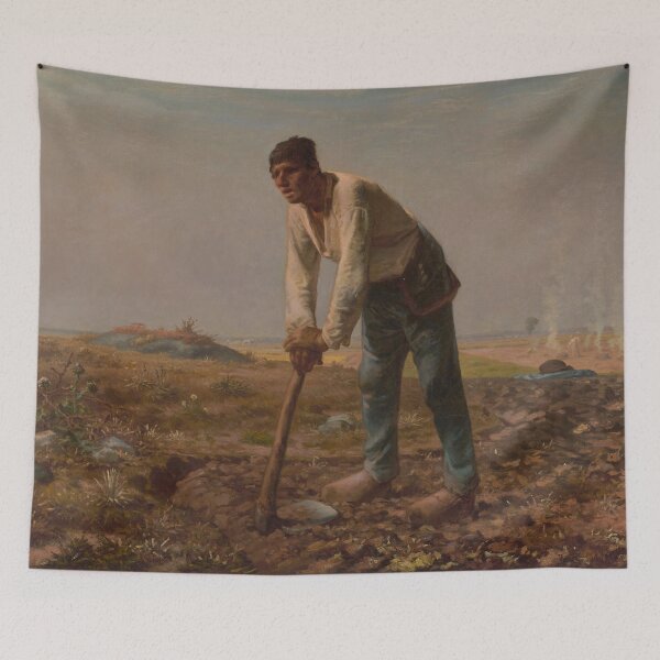 Item preview, Man with a Hoe - Jean-François Millet designed and sold by themasters.