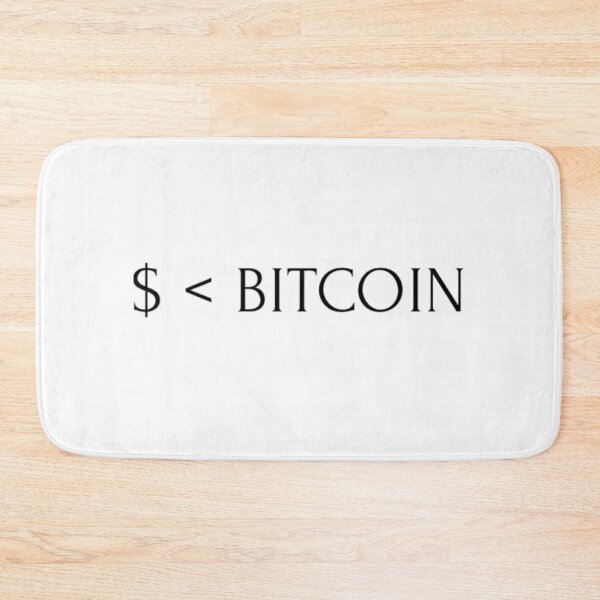 Item preview, $ < Bitcoin designed and sold by Bouzdesigns.