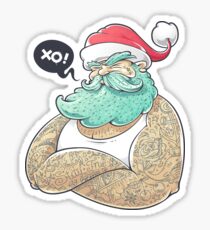 Hipsta Claus Sticker