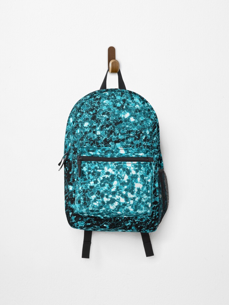 blue glitter backpack