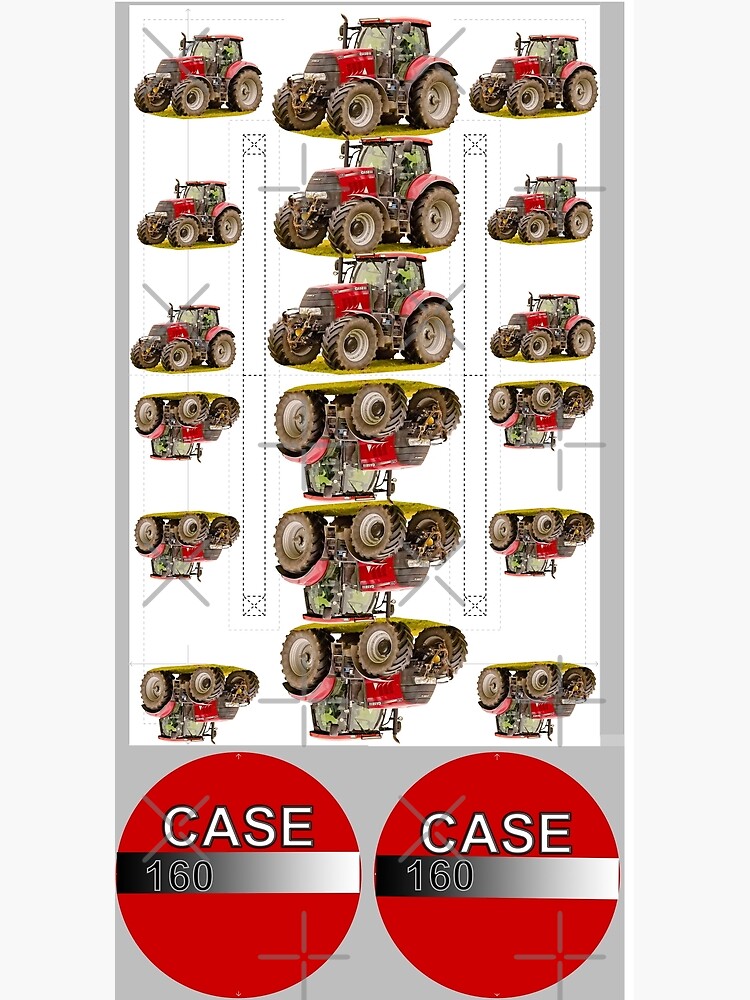 Red tractor, Case 160. by Millysuewood