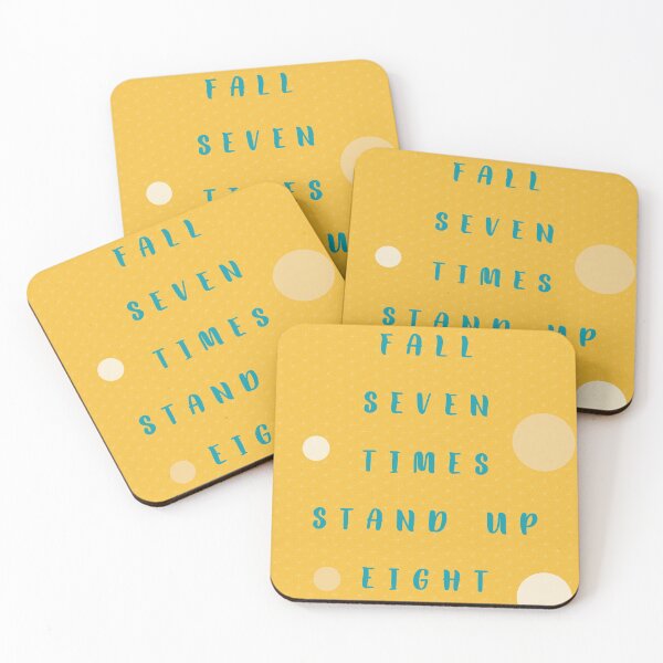 Item preview, Motivation Quote - Fall seven time stand up eight designed and sold by futurekidlets.