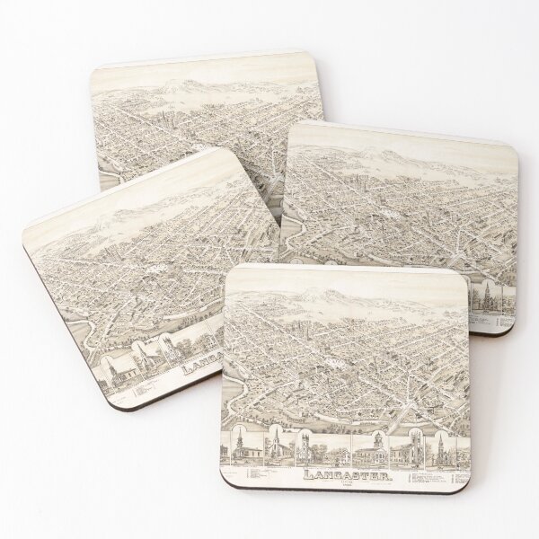 Item preview, Vintage Lancaster OH Map (1885) designed and sold by BravuraMedia.