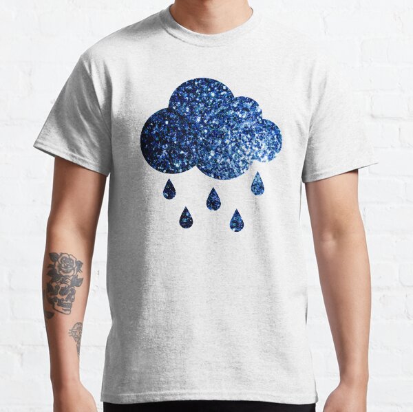 Beautiful Dark Blue glitter sparkles Classic T-Shirt