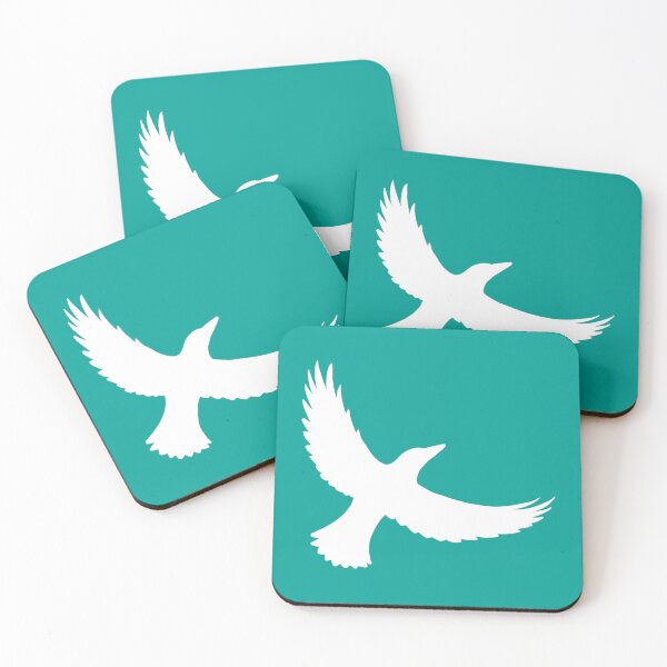 Item preview, Magpie Flight – White on Teal designed and sold by ImperfectLife.