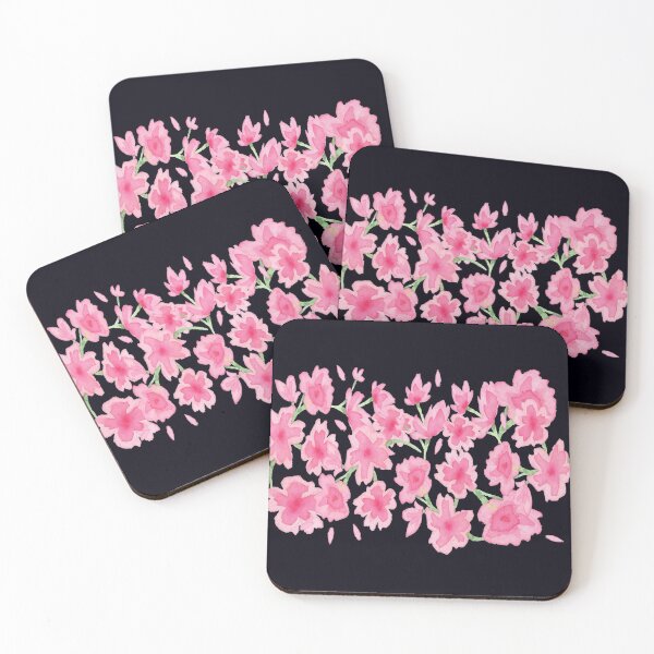 Artikelvorschau, Rosa Aquarellblumen entworfen und verkauft von madtoyman.