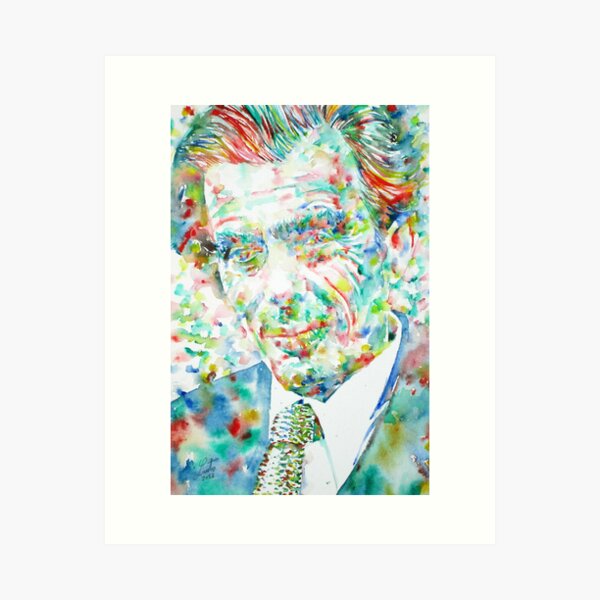Item preview, ALDOUS HUXLEY - watercolor portrait .1 designed and sold by lautir.