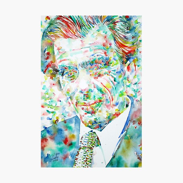 Item preview, ALDOUS HUXLEY - watercolor portrait .1 designed and sold by lautir.