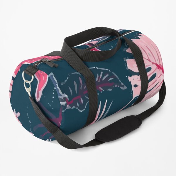 Exotic tropical leaves Duffle Bag